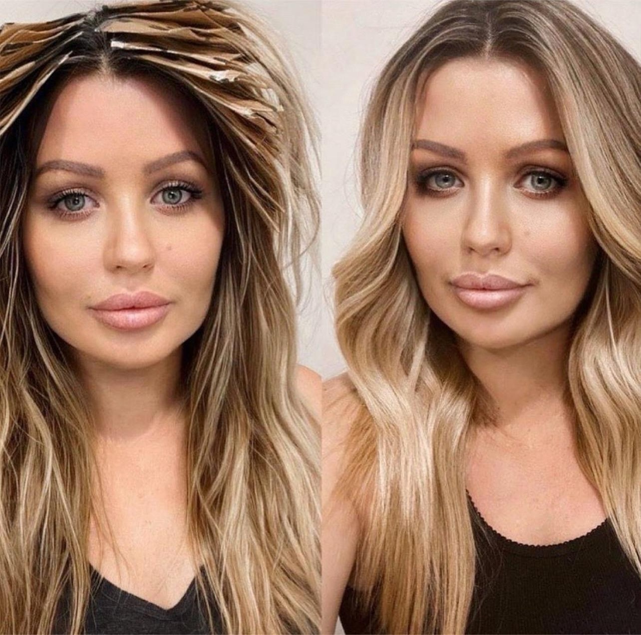 Before hair treatment